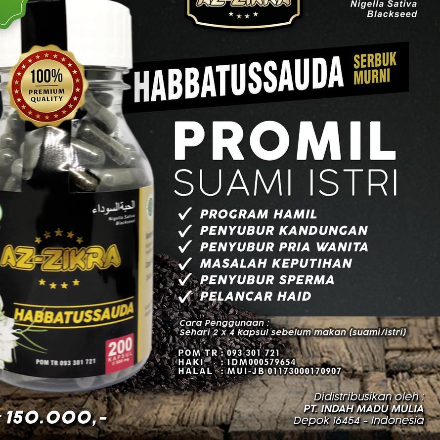 

✼ ASLI 100% HABBATUSSAUDA AZ ZIKRA 200 KAPSUL ♚