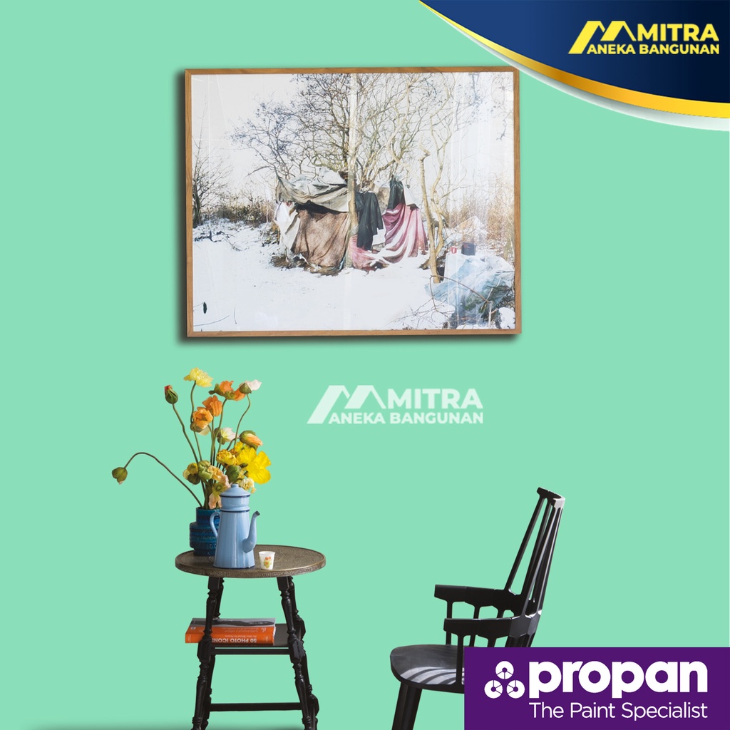 CAT TEMBOK PROPAN INTERIOR DAN EKSTERIOR WARNA BERMUDA GREEN GN 238 / HIJAU TOSCA