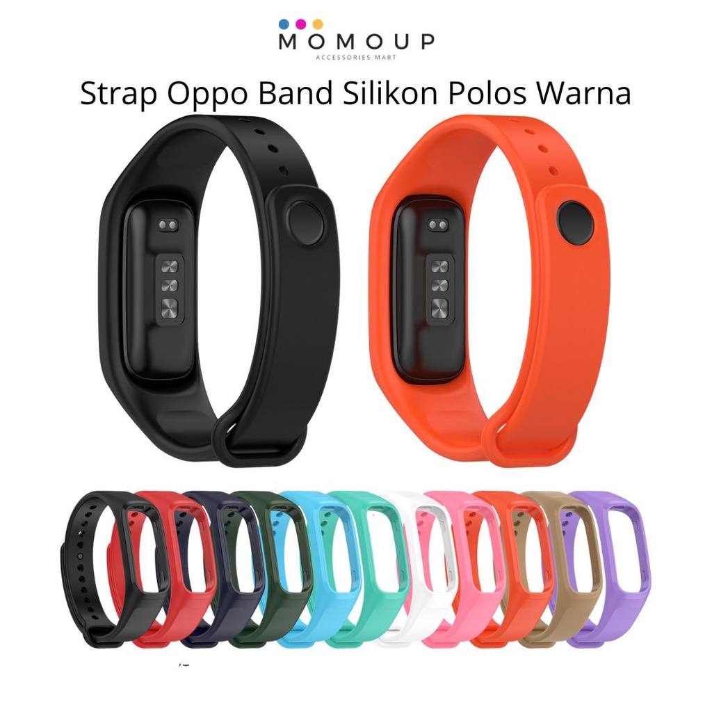 Strap Oppo Band Silikon Tali Pengganti Oppo Band Bahan Silikon Polos Warna