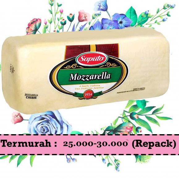 

(COD )NEW_PRODUCT VACUUM MOZZARELLA CHEESE - KEJU MOZARELLA MULUR / MELER ENAK MURAH 250 gram SAPUTO