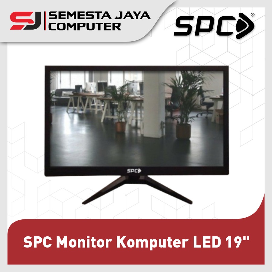 SPC Monitor Komputer LED 19 inch HD New Model | Garansi Resmi