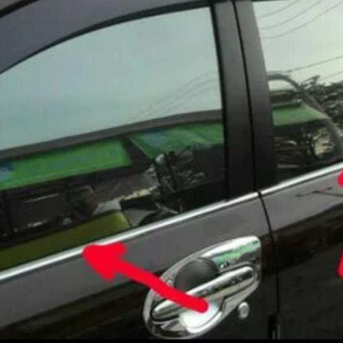 list lis kaca samping pintu window liner all new avanza Veloz chrome
