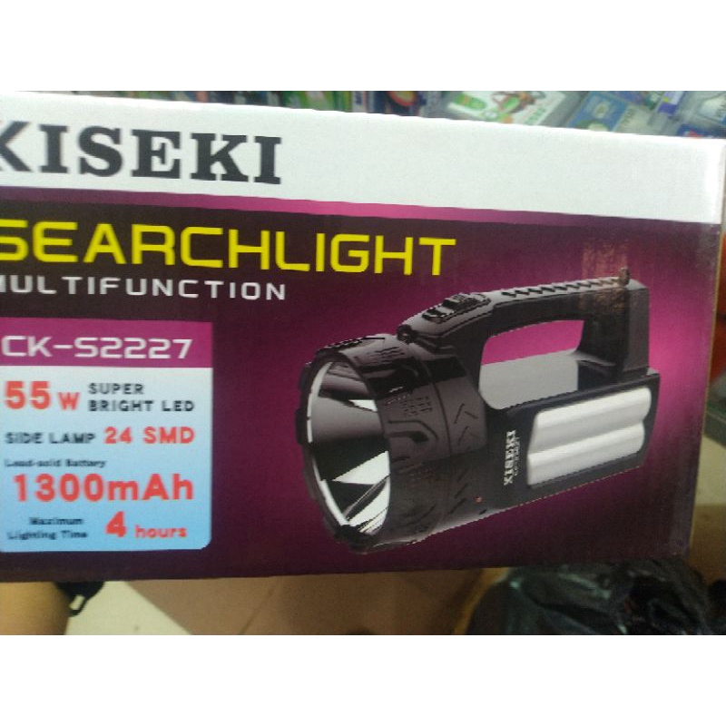 Senter Emergency LED Original Kiseki ck-s2227 55 Watt 1300mah Tahan 4 Jam Bisa Di Cas