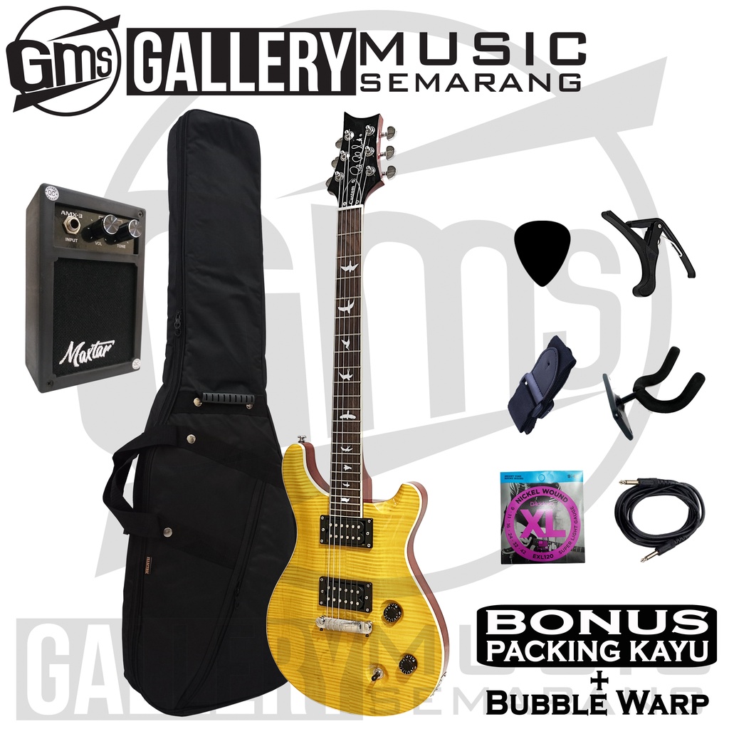 Gitar Elektrik PRS Paul Reed Smith Santana Yellow