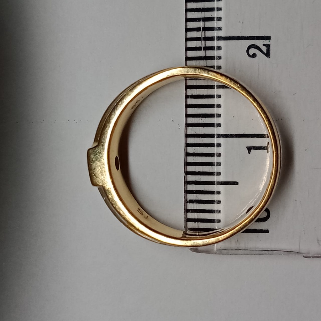 Cincin Emas 17K - 4.25 Gr Kadar 750 - 4352