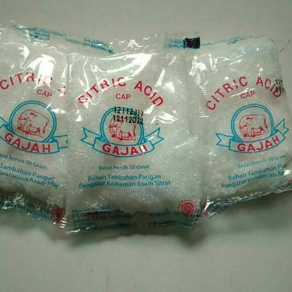 ☻ Citrid acid citrun cap gajah 1 pak/20 bks ✷