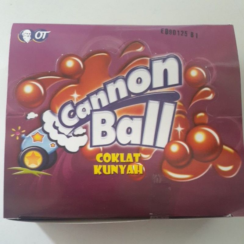 

Cannon Ball Coklat Kunyah (isi 24 pcs)