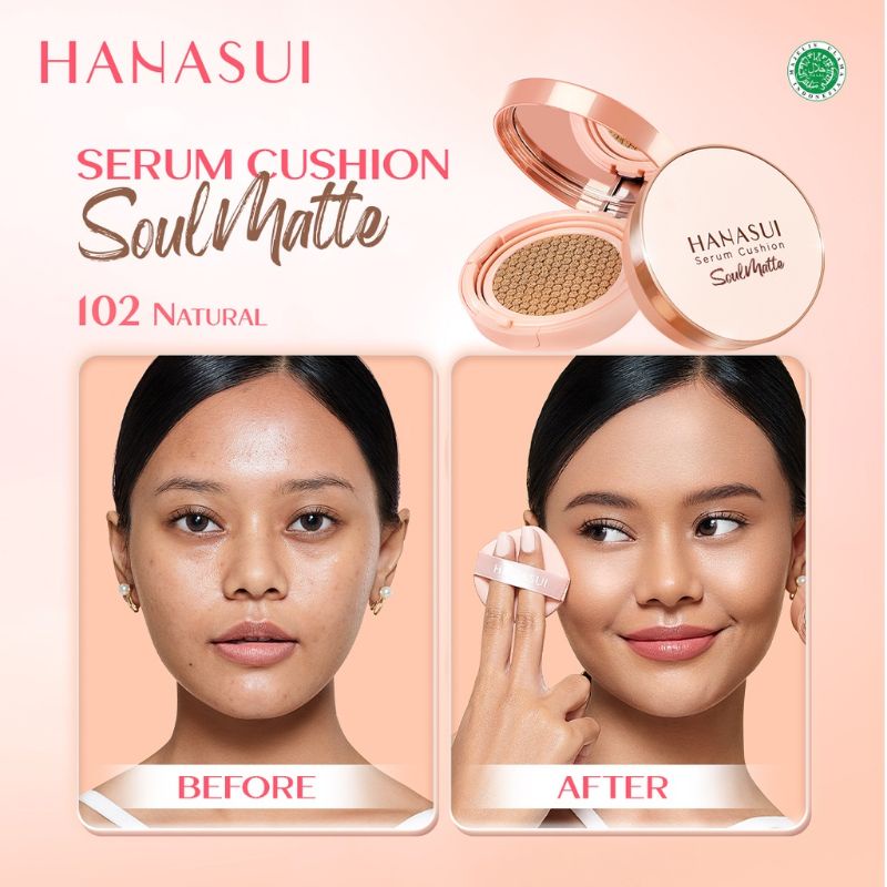 Hanasui Serum Cushion SoulMatte || Hanasui Serum Cushion SoulMatte || Hanasui Serum Cushion SoulMatte