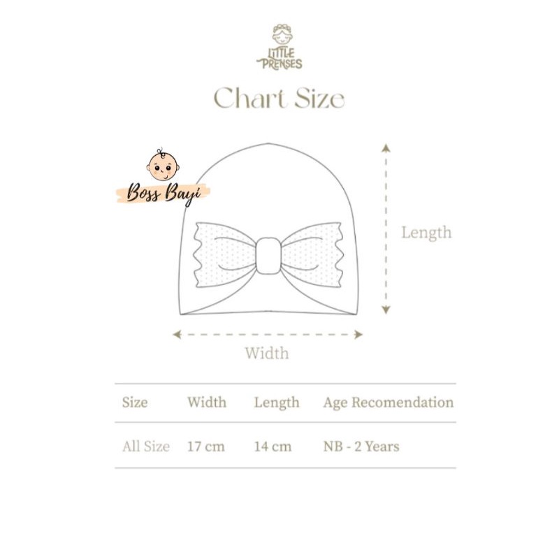 LITTLE PRENSES - Sweet Baby Turban / Turban Bayi Pita Tile