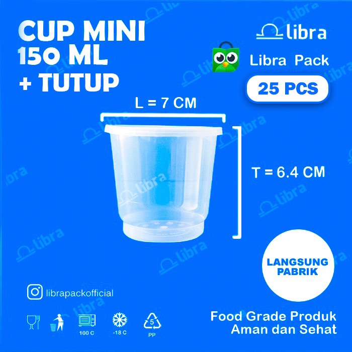 [Mangkok] Thinwall Cup Pudding 150Ml [Stok]