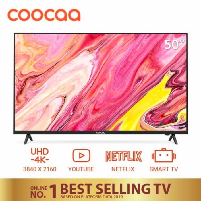 LED TV COOCAA 50 inch 50S3N Smart UHD 4K TV Garansi Resmi