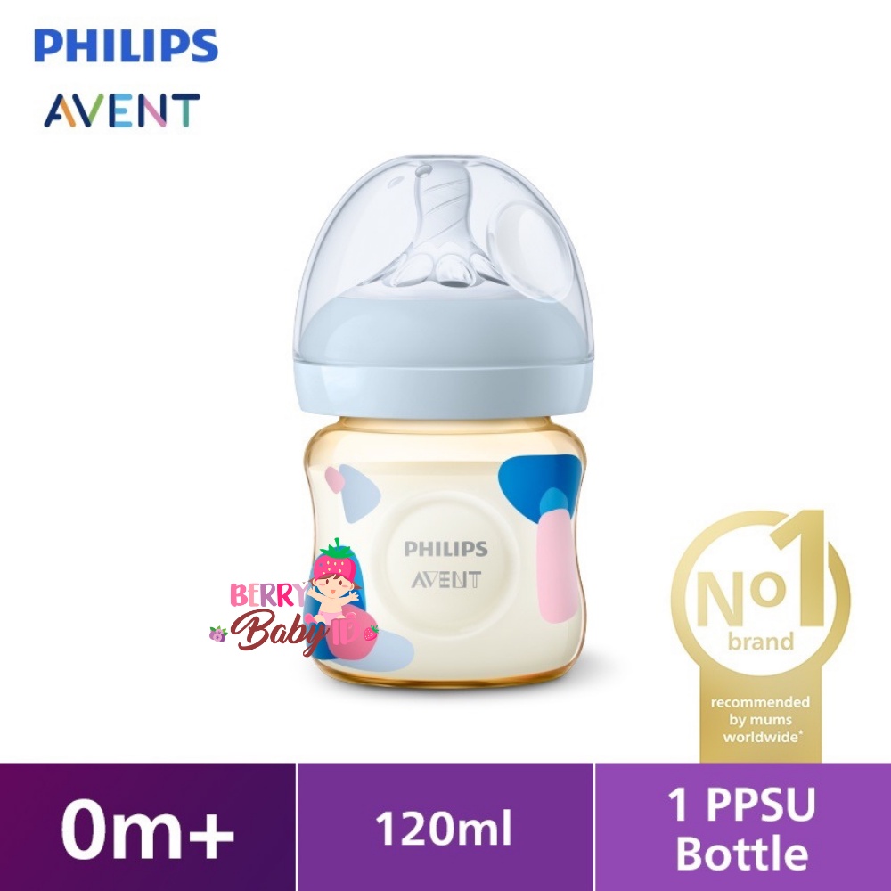 Philips Avent Natural Botol Susu Bayi PPSU Single Twin Pack 125ml 260ml Berry Mart