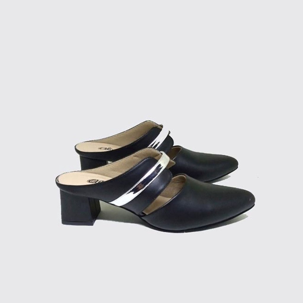 MULES ORIGINAL | Sepatu Sandal Heels Wanita Ukuran Besar-Jumbo Bustong Heel Pesta Formal Big Size