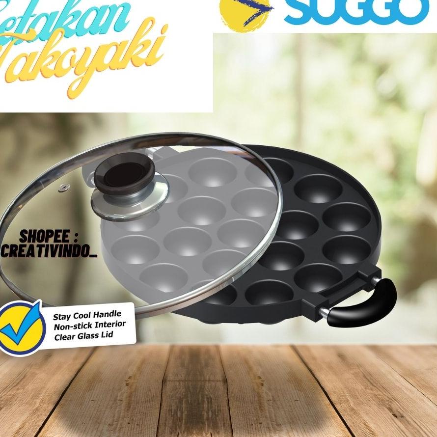 ○ CETAKAN KUE TAKOYAKI - CETAKAN 19 LUBANG - TAKOYAKI PAN - ORIGINAL - CETAKAN 19 SUGGO - CETAKAN 19