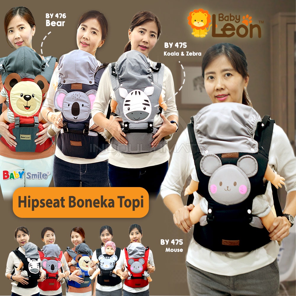 12in1 BABY LEON Hipseat Gendongan Bayi Depan Kangguru  Hip sit Baby Carrier Hip seat Bayi Perlengkapan Bayi geos gendongan bayi kaos spon BY-60-GB geos Hip Seat BY-6075 BY-6088 GBS-100