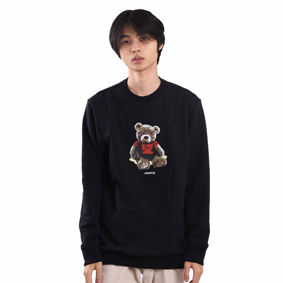 VIRAL Roughneck SS143 Black Kiddy Joy Crewneck