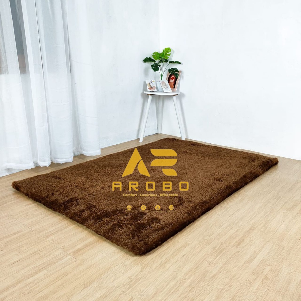 Karpet Bulu Rasfur Anti Slip 120 x 180 Cm Tebal 3 Cm