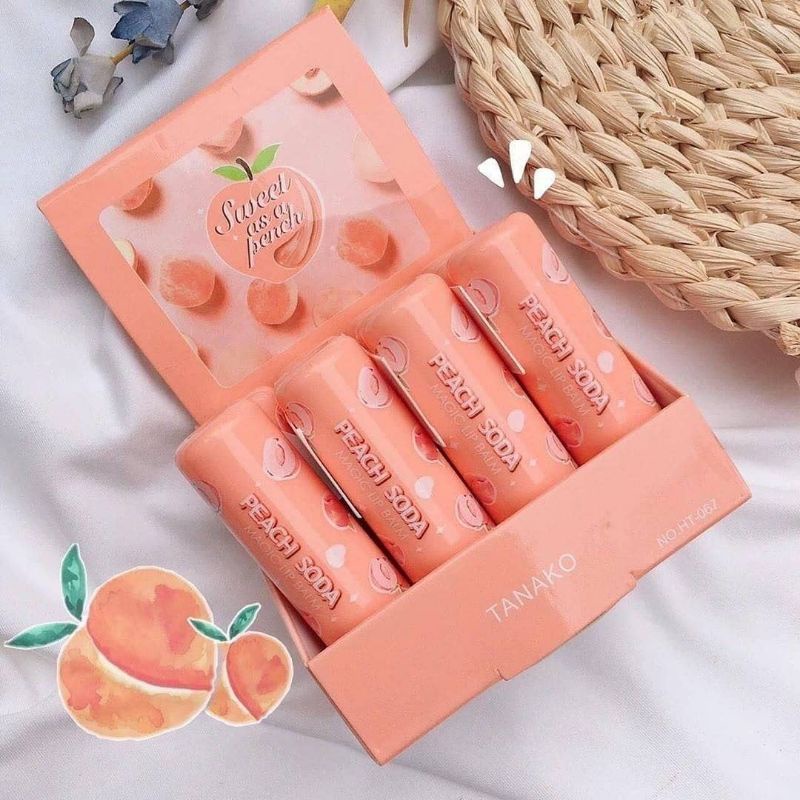 LIP BLAM TANAKO PEACH SODA/SWEET ORANGE/PELEMBAB BIBIR