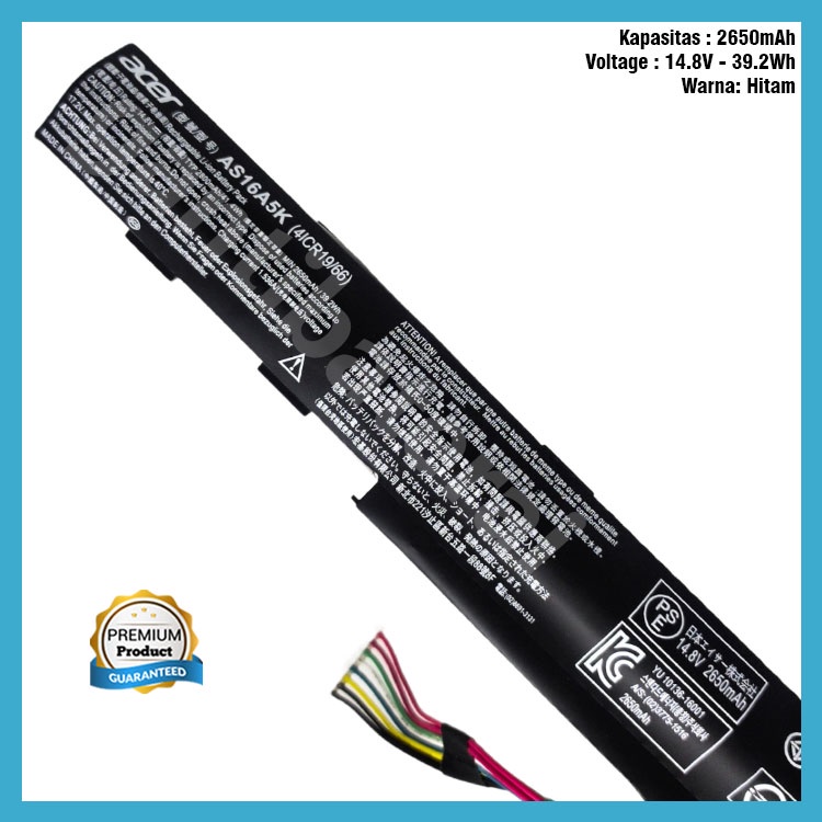 Baterai Acer Aspire E5-533 E5-533G AS16A5K Original