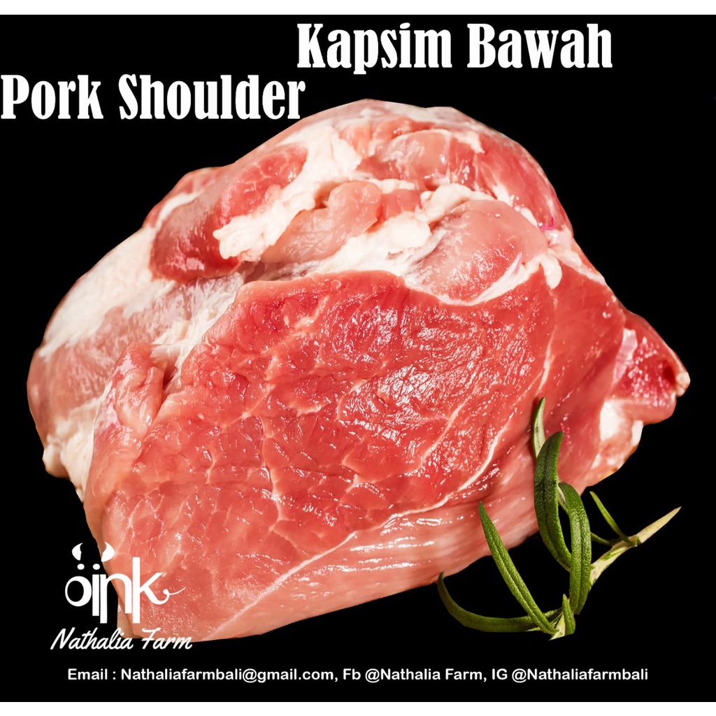 

Kapsim Bawah Babi - Pork Shoulder 500 Gram - Daging Babi Organik