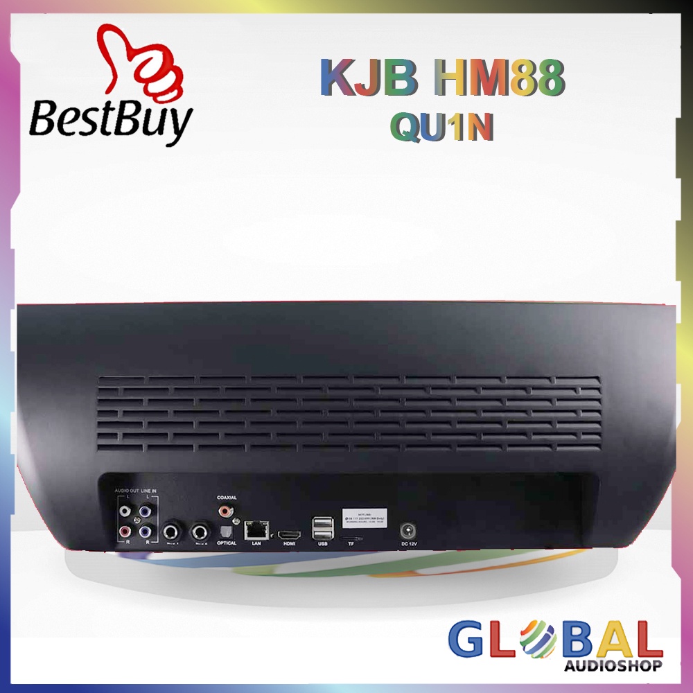 KJB HM88 QU1N HM-88 QUEEN QUIN KARAOKE ALL IN ONE KAIO 2 MIC WIRELESS