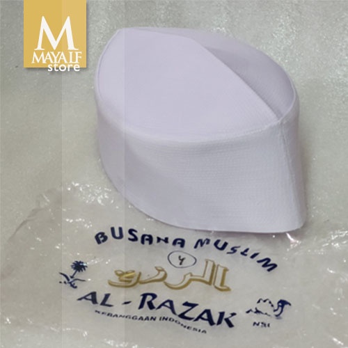 Peci / Songkok / Kopiah Putih Batok Keras