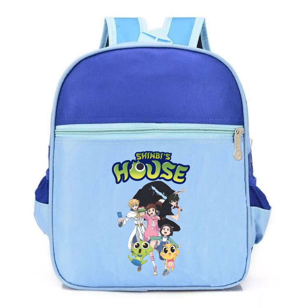 PVJ - Tas TK Paud Anak Laki laki dan Perempuan Motif Karakter Shinbi House