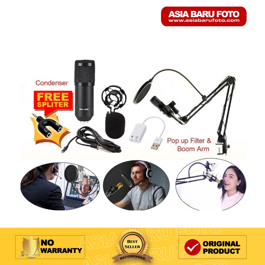 Professional Condenser Microphone (Paket Podcast)