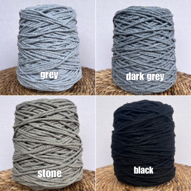 Tali macrame warna cotton rope 4mm 1KG part I