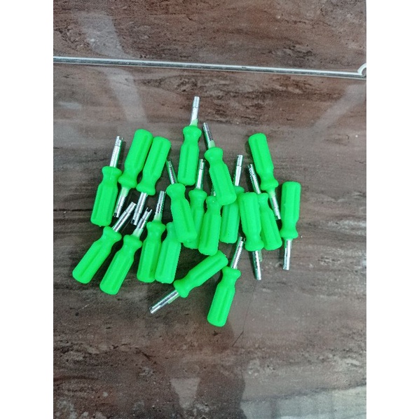 kunci obeng pembuka cop pentil ban motor mobil sepeda ontel