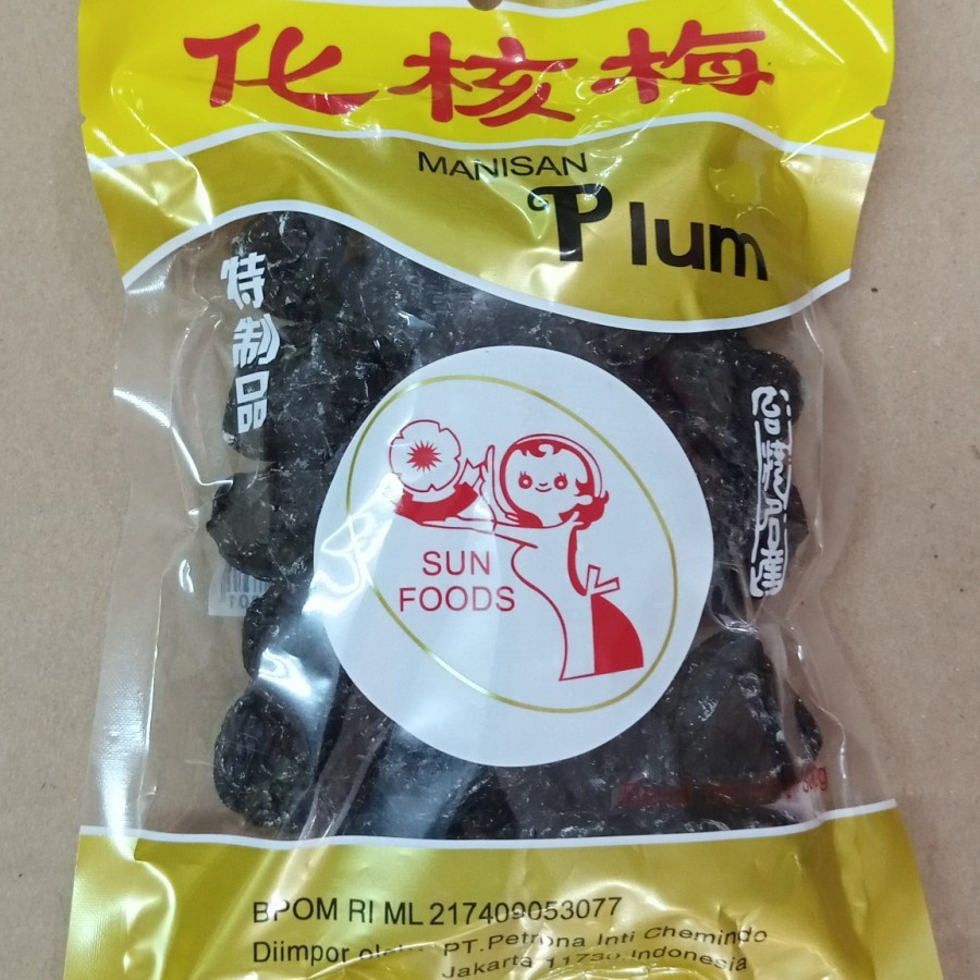 

manisan plum hitam kering bungkus (300gram)