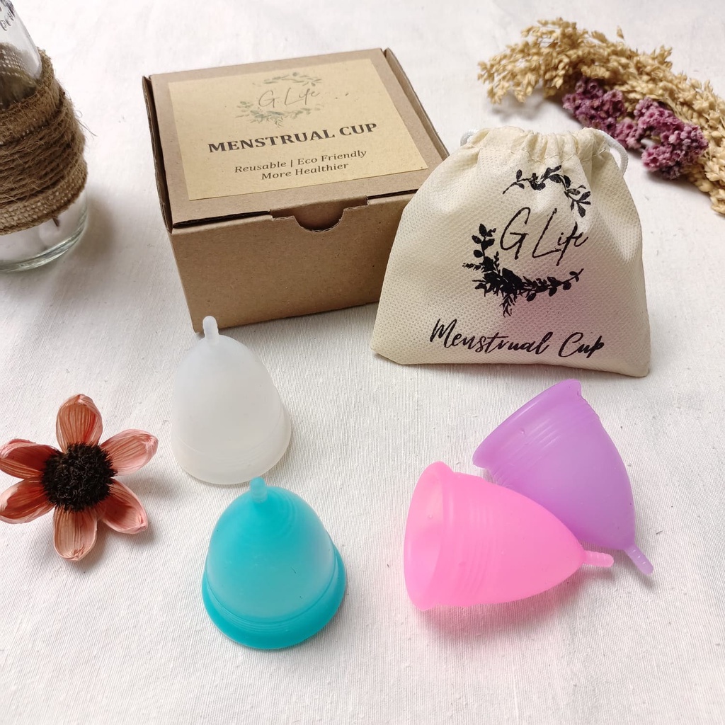 GLife Menstrual Cup Tampon, Pengganti Pembalut Ramah Lingkungan