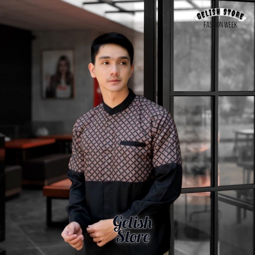 [Terlaris]Baju Koko Kurta Dewasa Lengan Panjang Material Catton Adem Serap Keringat