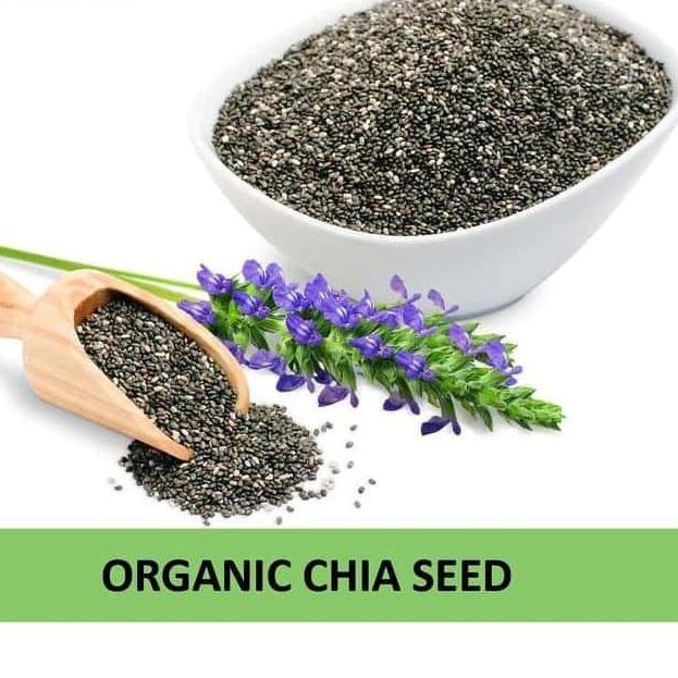 

♦ Organic Black Chia Seed 1000gr 1000 Gr Gram 1kg 1 Kg Mpasi Chia Seed ▼