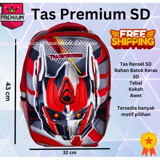 COD ~ IMPORT Tas Ransel Cars Emboss 3D Timbul / Tas Sekolah / Tas anak tas anak sekolah import / Tas Ransel Sekolah Anak SD Cas 3D Timbul Hard Cover Cars EMBOS CARS TK KILAP