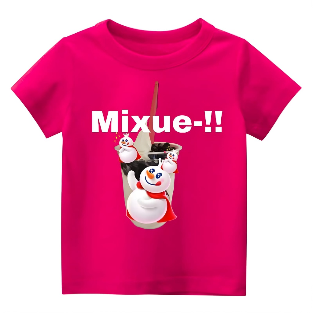 Hzl_outfit Kaos Baju Anak Uniseks Mixue Cream/Kaos Anak Perempuan/ Kaos Anak Laki Laki