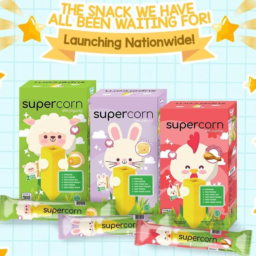 

Star 11.11 Supercorn Stik Jagung 12 pcs / Super Corn / Snack Cemilan Anak NON MSG Halal Super Corn Snack MPASI / Snack Bayi / Snack Anak / Cemilan Bayi / Cemilan Anak Snack Sehat Rekomendasi snack bayi