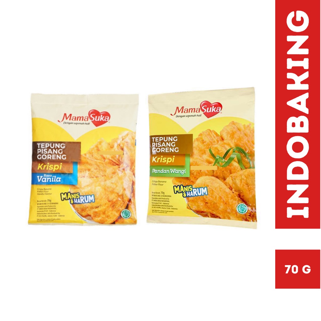 

Mamasuka Tepung Pisang Goreng Pandan Vanilla 70g
