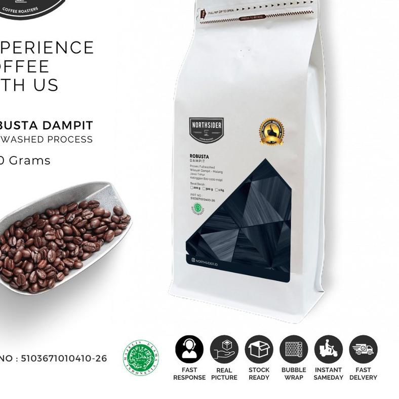

♪ BIJI KOPI FINE ROBUSTA DAMPIT - 1KG NORTHSIDER COFFEE ♦