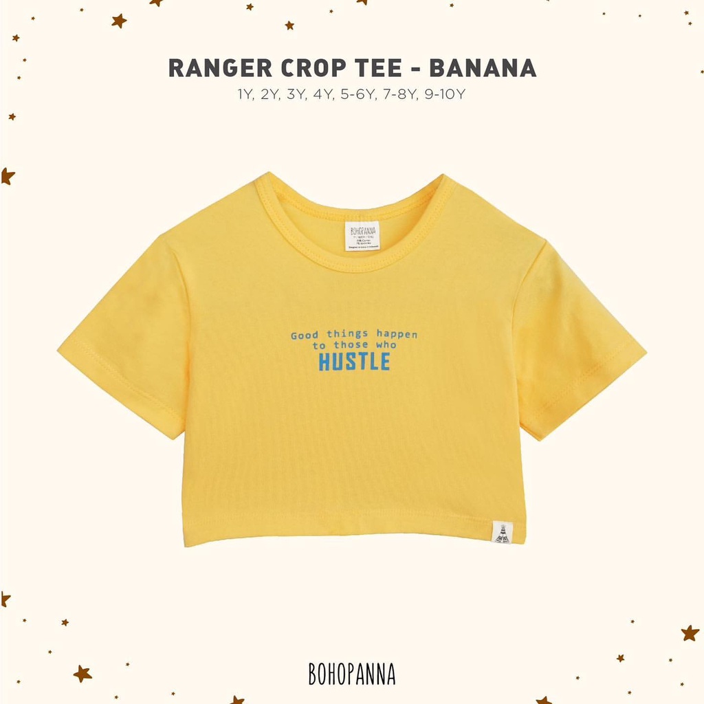 Bohopanna - Ranger Crop Tee // Atasan Anak Perempuan