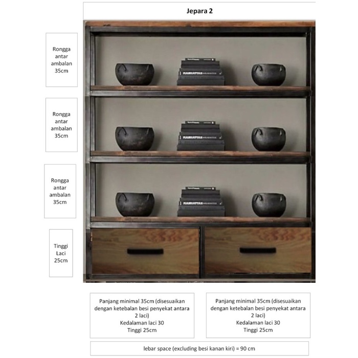 RAK INDUSTRIAL BESI KAYU RAK INDUSTRIAL JATI SOLID RAK INDUSTRIAL