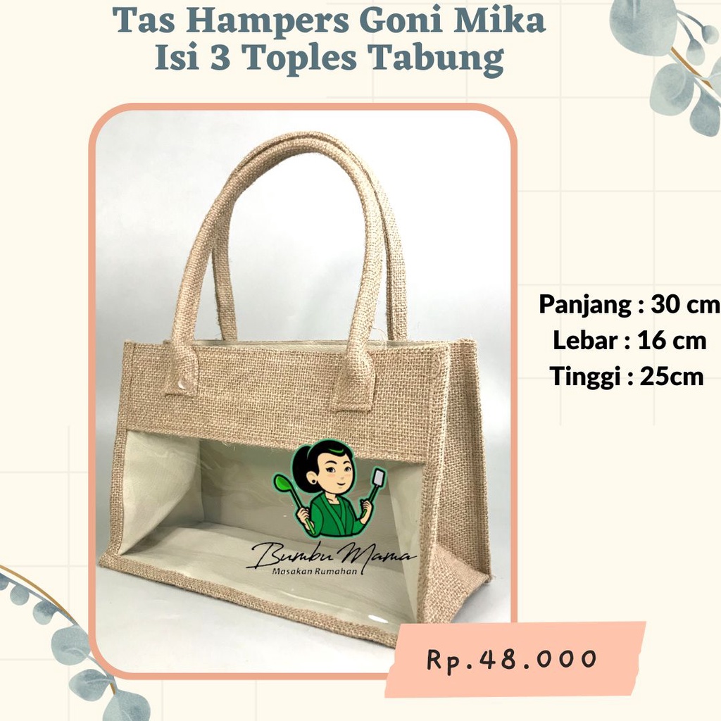 Tas Hampers Goni Mika / Totebag Besar / Goodie Bag Goni Premium