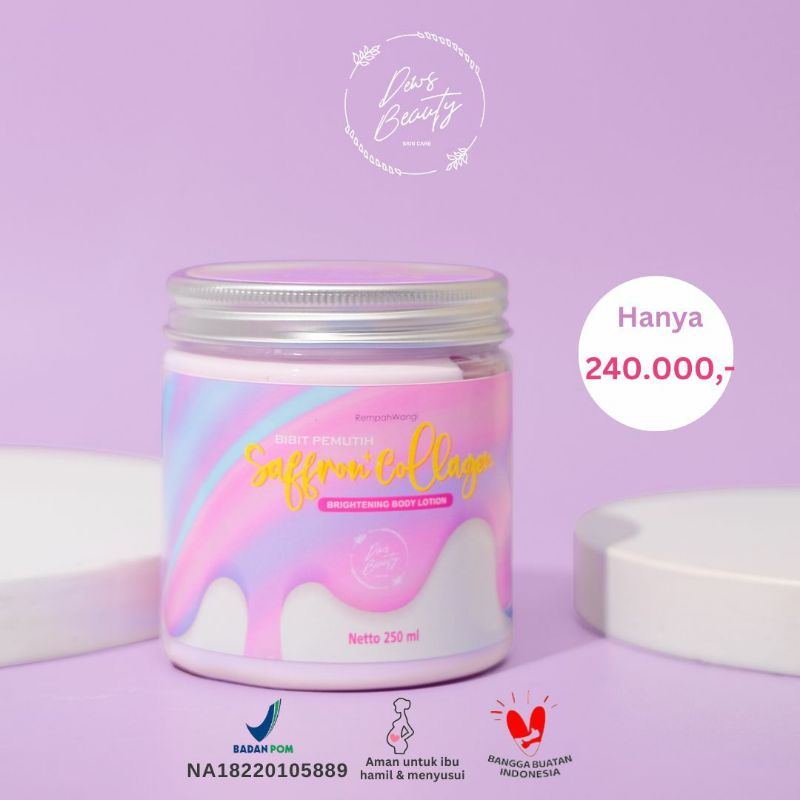 Whitening Booster Bibit Pemutih Saffron+Collagen Dews Beauty By.Dr Dewi Muna s