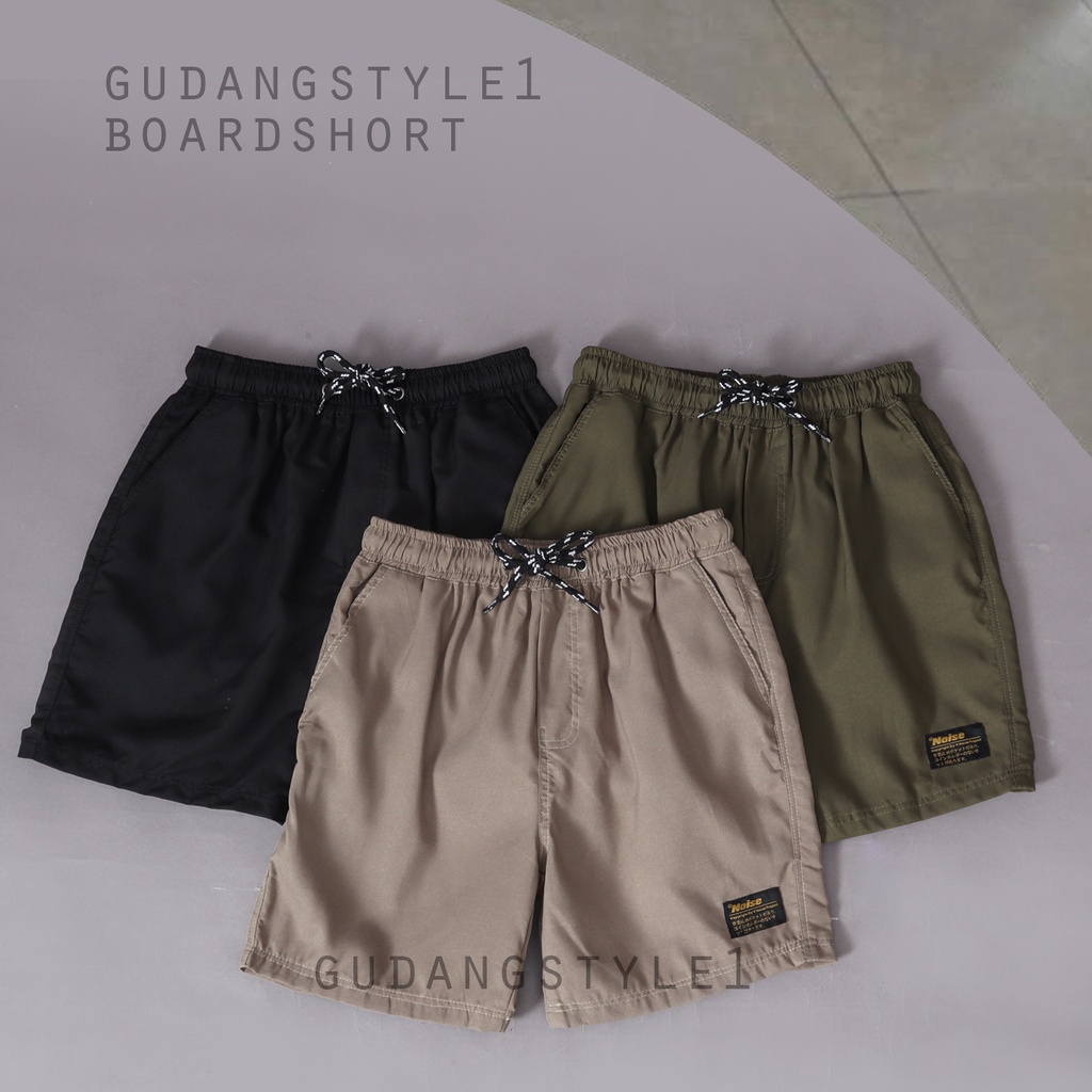 Gudangstyle1 Celana Pendek Shortpant Broadshort Premium Santai Polos Hitam