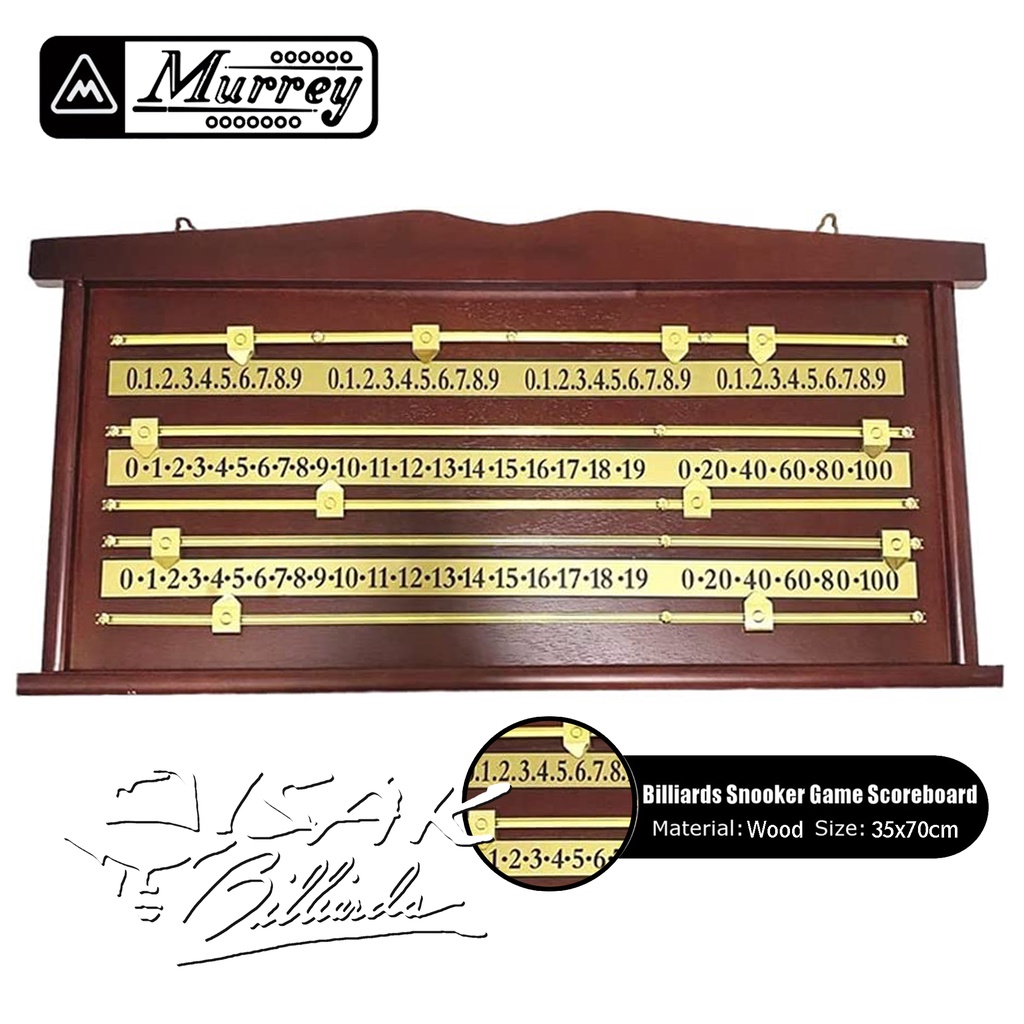 Snooker Wood Scoreboard Billiard -  Papan Skor Meja Billiard Snooker
