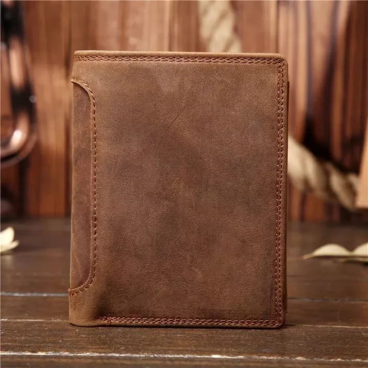 DOMPET PRIA KULIT CRAZY HORSE ASLI DOMPET LIPAT