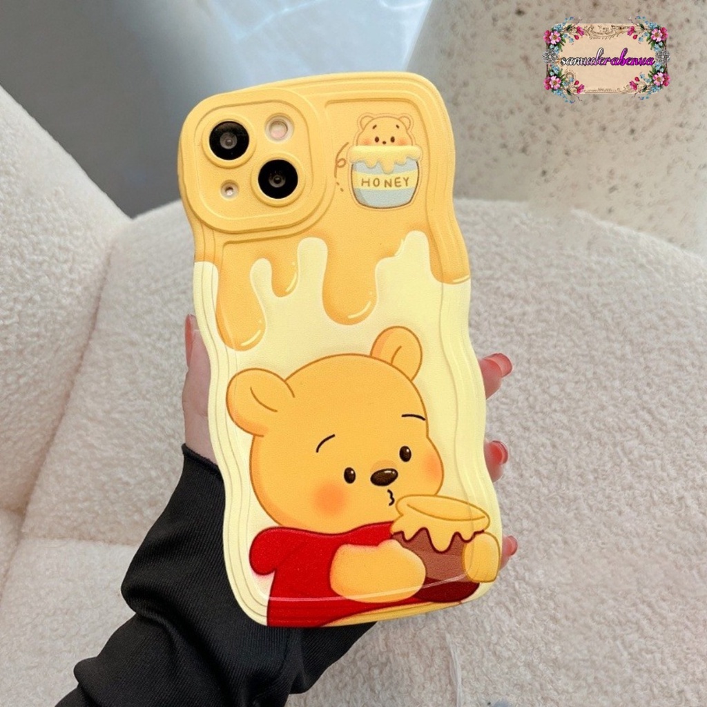 SS800 SOFTCASE SILIKON WAVY GELOMBANG POOH &amp; LOTSO FOR OPPO A8 A31 A83 F1S A59 F5 YOUTH F7 PRO F11 PRO RENO 8T 4 4F F17 PRO 5 5F A94 F19 PRO 6 7 8 7Z 8Z A96 A58 A78 SB4906