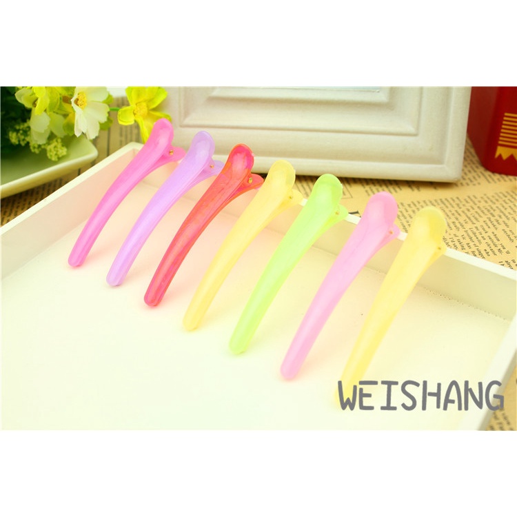 Jepit Rambut Buaya Panjang 3.5cm / Jepit Rambut Salon Hitam / Jepitan Rambut Panjang Warna Polos / Duckbill Polos