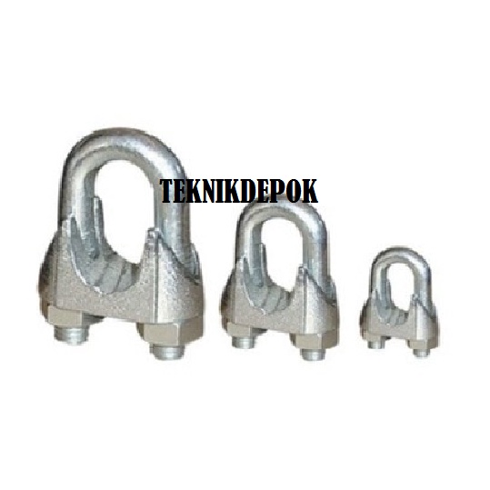 Klem Seling 30 mm Kuku Macan Wire Rope Clip 1 1/4 inch Clamp Sling Kabel