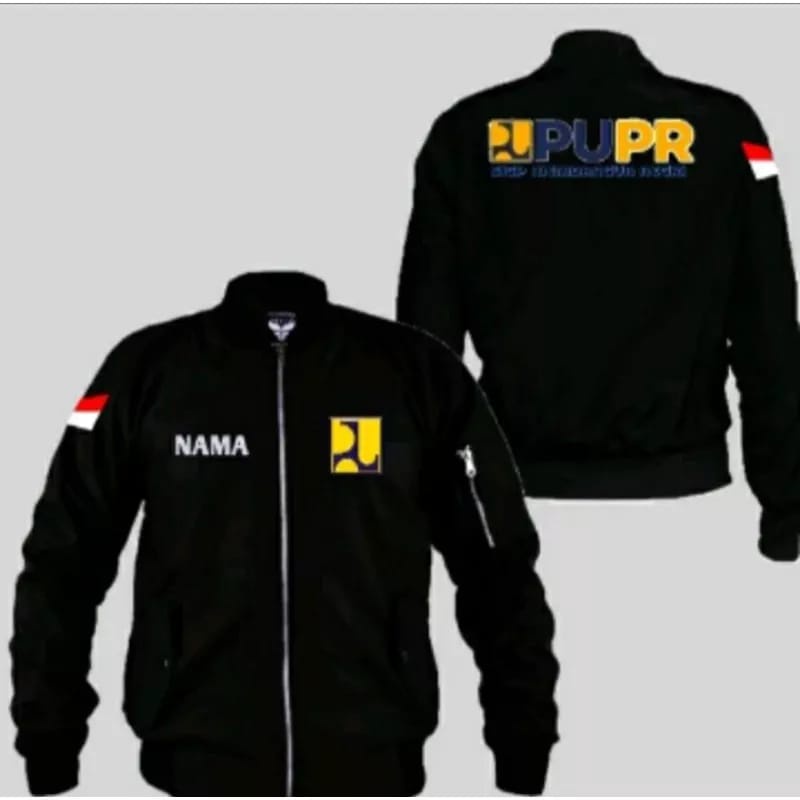 Jaket PUPR /Jaket Kementerian PUPR / Jaket Bomber PUPR/ Jaket Bomber Kementerian PUPR